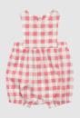 Cora Check Cotton Baby Romper