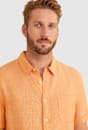 Yarn Dyed Linen Short Sleeve Shirt