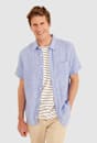 Yarn Dyed Linen Short Sleeve Shirt