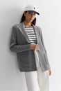 Cotton Cashmere Cable Coatigan