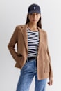 Cotton Cashmere Cable Coatigan