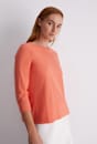 Cotton Crew 3 Quarter Sleeve T-Shirt