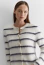 Tatiana Mohair Stripe Cardigan