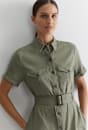 Rosa Belted Shirt Dress