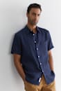 Short Sleeve Linen Shirt