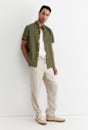 Short Sleeve Linen Shirt