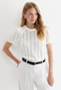 Josie Tape Yarn Flutter Top