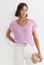 Luisa V-Neck Knit Top