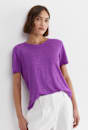 Tonia Crew Neck Linen Tee