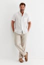 Alan Short Sleeve Linen Shirt