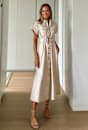 Lena Linen Safari Dress