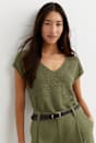 Luisa V-Neck Knit Top