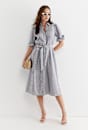 Amelia Stripe Midi Dress