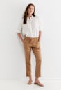 Rosa Lace Trim Linen Pant