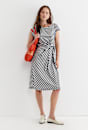 Tie Mercerised Cotton Jersey Dress