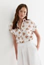 Palm Short Sleeve Lily Voile Shirt
