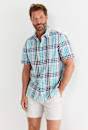 Knot Short Sleeve Check Shirt