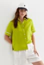 Lulu Blanket Stitch Linen Shirt
