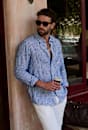 Chalmers Long Sleeve Stripe Linen Shirt