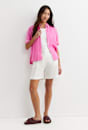 Lulu Blanket Stitch Linen Shirt
