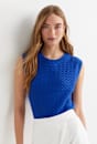 Elka Cable Cropped Vest