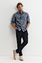 William Long Sleeve Print Shirt