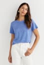 Tonia Crew Neck Linen Tee
