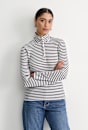 Lucy Snap Funnel Neck Top