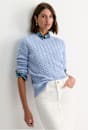 Merino Wool Baby Cable Sweater