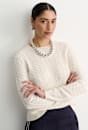 Merino Wool Baby Cable Sweater