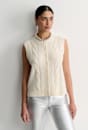 Pearl Chunky Cable Vest