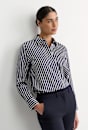 Hannah Stripe Cotton Silk Shirt