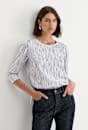 Painted Stripe Mercerised Tee