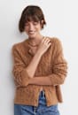 Tatiana Mohair Cable Cardigan