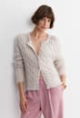 Tatiana Mohair Cable Cardigan