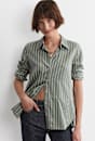 Pia Stripe Cotton Silk Shirt