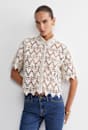 Ariana Lace Cropped Shirt