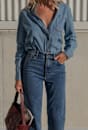 Carrie Chambray Long Sleeve Shirt