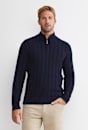Joshua Cable Quarter Zip Knit