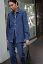 Kali Long Sleeve Denim Blouse