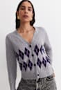 Lorri Argyle Cotton Cardigan