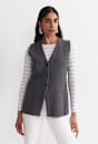 Cotton Cashmere Knit Vest