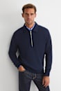 Collared Zip Sweat