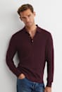 Angus Merino Long Sleeve Knit Polo