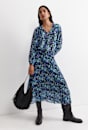 Nilsa Long Sleeve Print Blouse