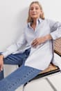 Hallie Stripe Trim Shirt
