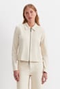 Long Sleeve Zip Through Top