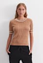 Elka Cable Short Sleeve Knit