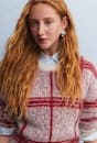 Tatiana Mohair Check Sweater