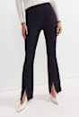 Polly Ponte Split Front Flare